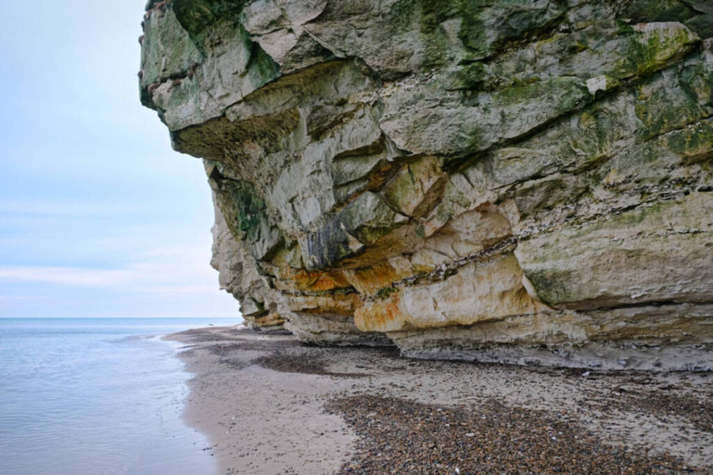 Der Bulbjerg Felsen und Aussichtspunkt an der Westküste Dänemark