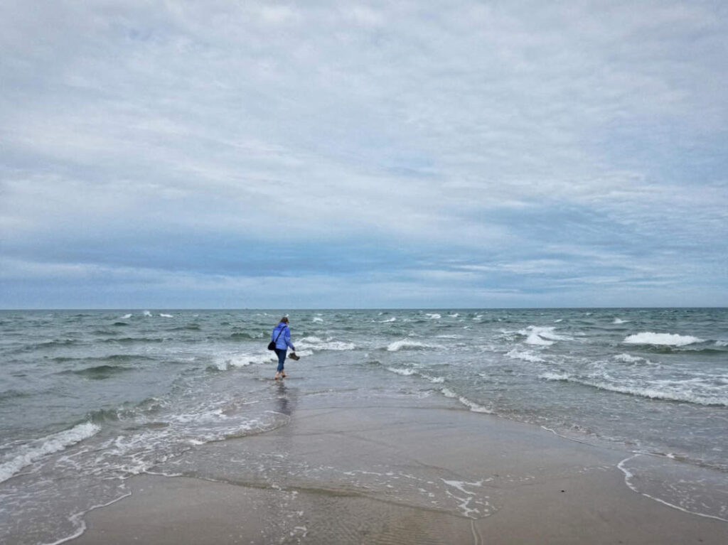 Grenen im norden von Dänemark, wo sich Ostsee und Nordsee treffen