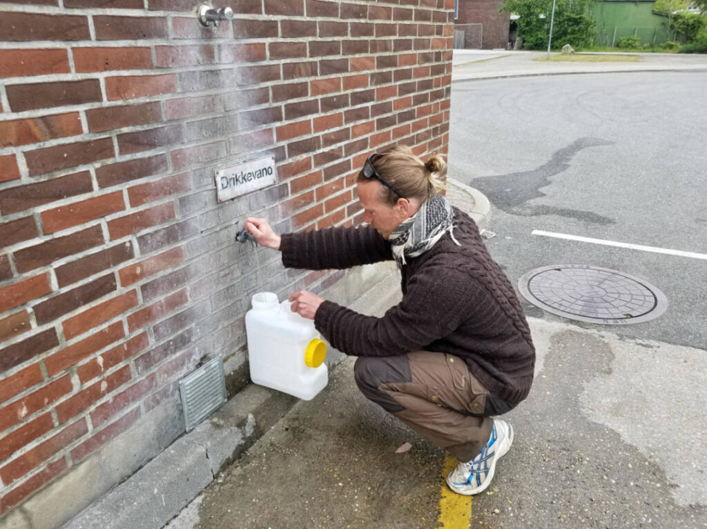 Trinkwasser Versorgung in Dänemark beim Campen mit dem Wohnmobil