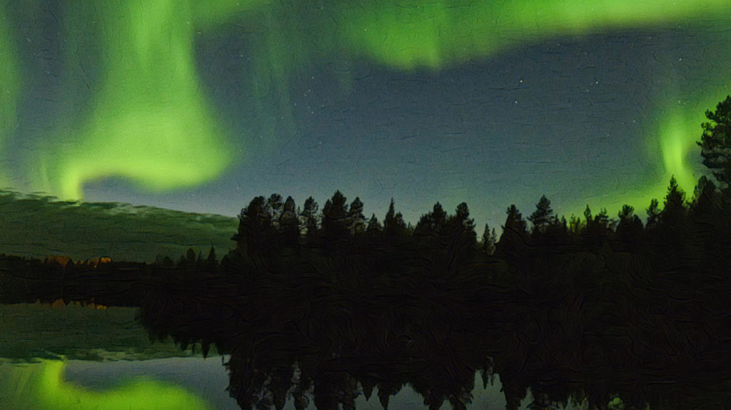 Mit dem Camper im Herbst durch Finnisch Lappland mit Polarlichter