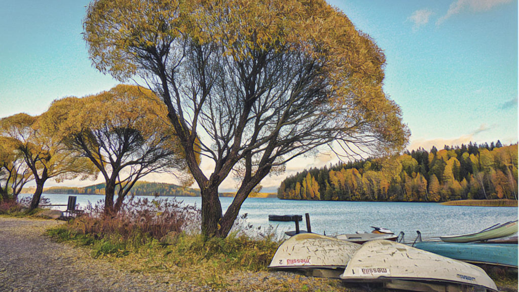 Der Herbst im Süden Finnlands