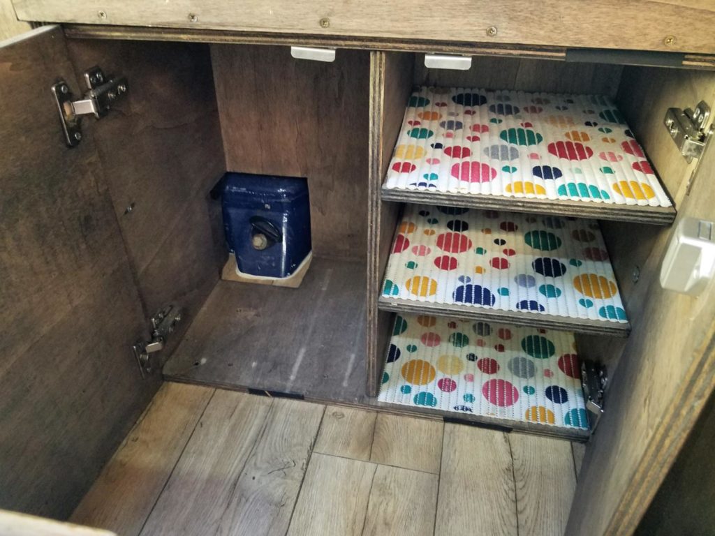 DIY Möbel und Stauraum aus Holz für den Camper Bus selber bauen.