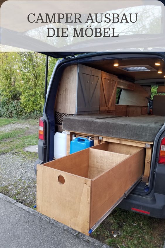 Möbel für den Camper Ausbau selber bauen