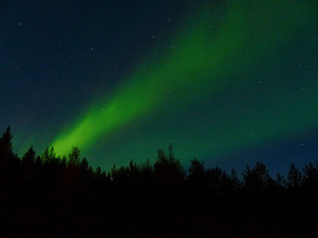 Polarlicht Enwicklung von schwach zu stark.  Bild 2