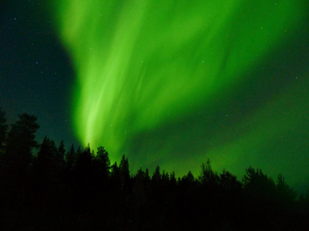 Polarlicht Enwicklung von schwach zu stark.  Bild 5