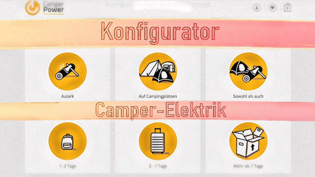 Einkaufliste: Camper-Elektrik Unterteile